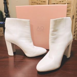 AD & Daughters-Genuine leather White booties
